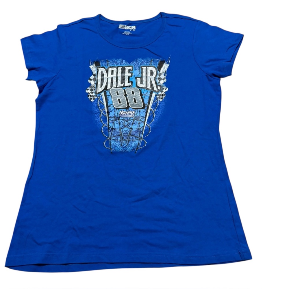Nascar Women's Dale Jr #88 racing Blue‎ Tee short sleeve size XL